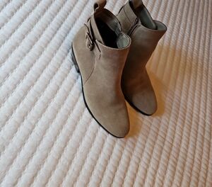 Blondo Tan Ankle Booties with Sleek Design